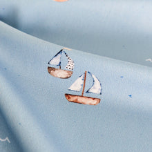 UV-Lycra-Segelboote blau