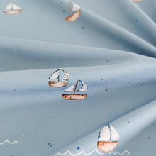 UV-Lycra-Segelboote blau