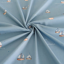 UV-Lycra-Segelboote blau