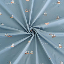 UV-Lycra-Segelboote blau