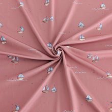 UV-Lycra Segelboote Rosé