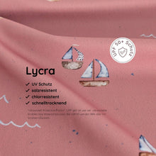 UV-Lycra Segelboote Rosé