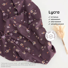 UV Lycra Streublumen tiefes Mauve
